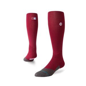 Stance Diamond Pro OTC Baseball Socks Dark Red XL 13-16 Nylon/Polyester/Cotton
